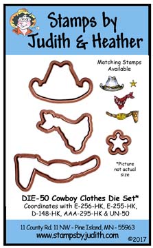 DIE-50 Cowboy Clothes Die Set